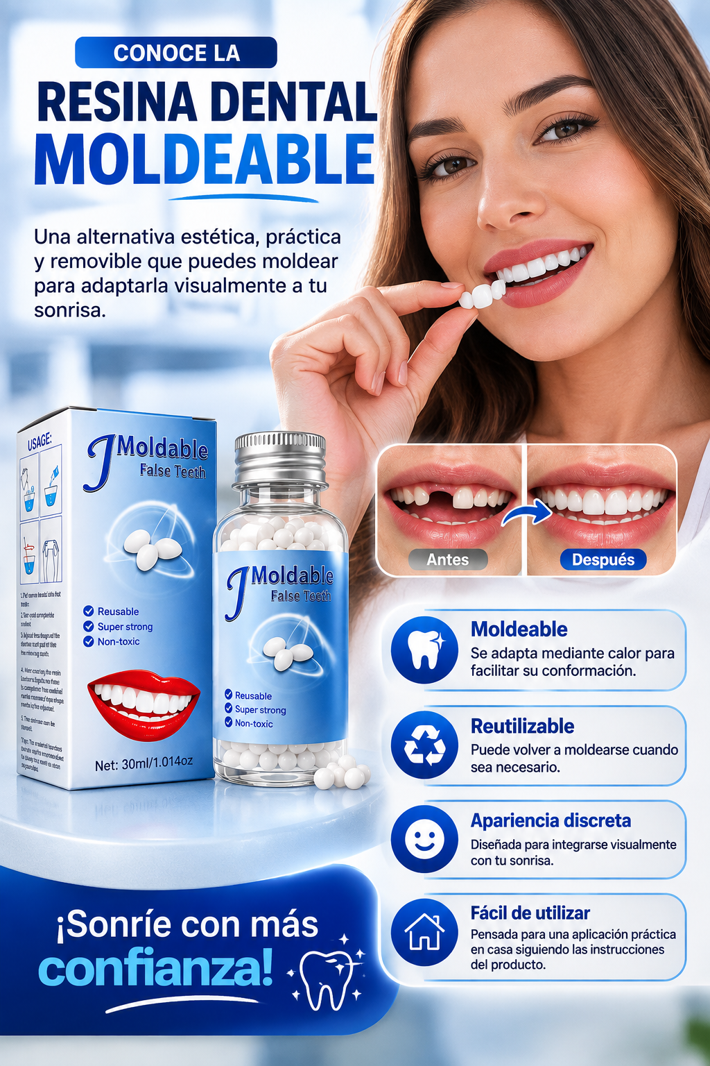 SNAPON SMILE| Carillas dentales 2 pares