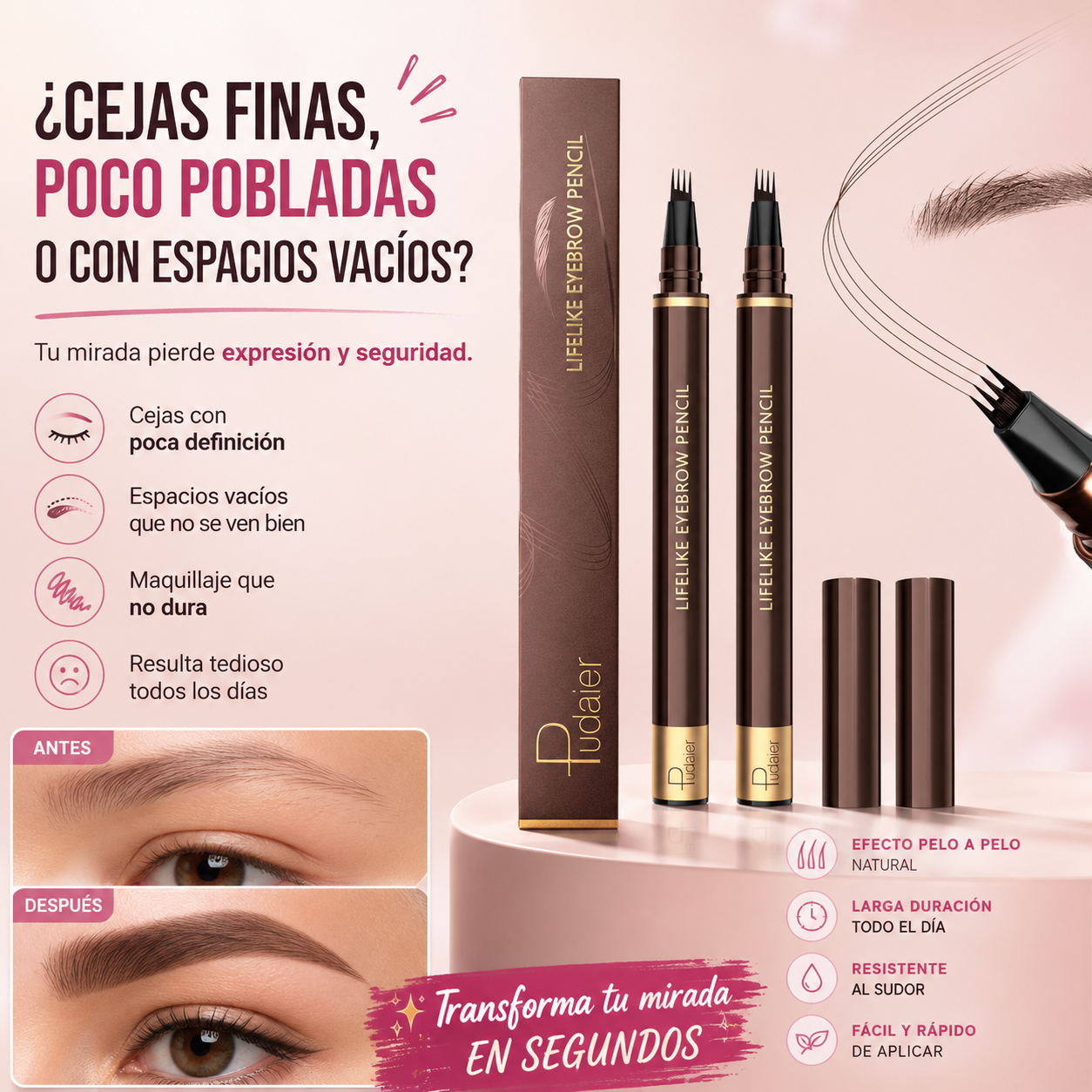 Lápiz Microblandig| AuraBrow™ 4D