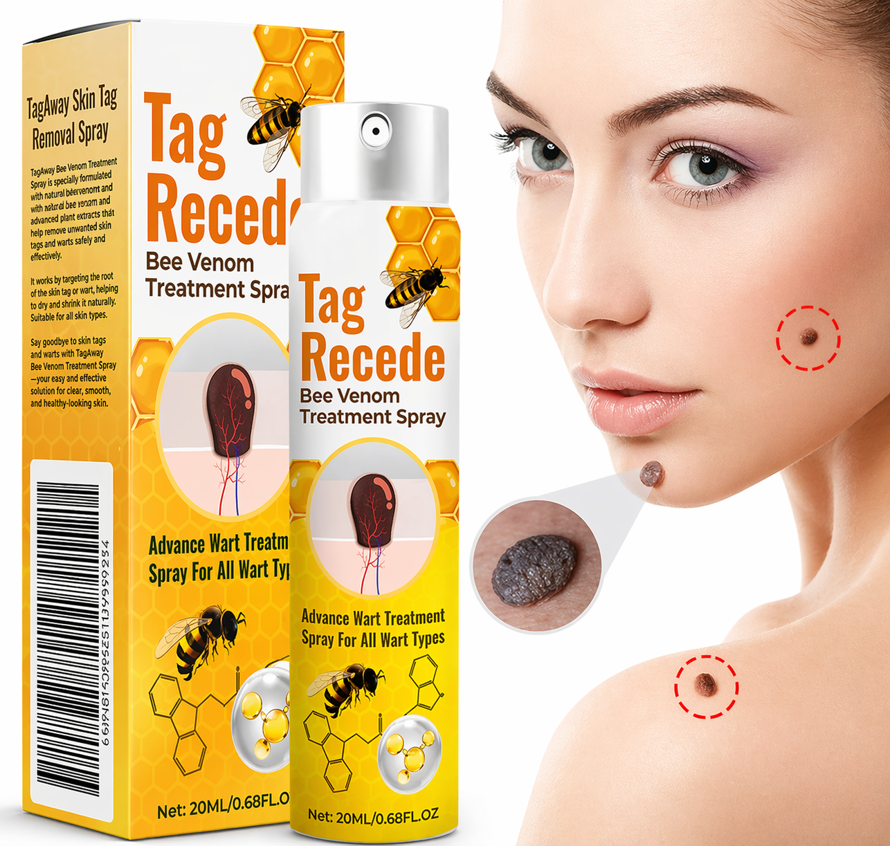 Spray Elimina Verrugas Tag Recede | ORIGINAL