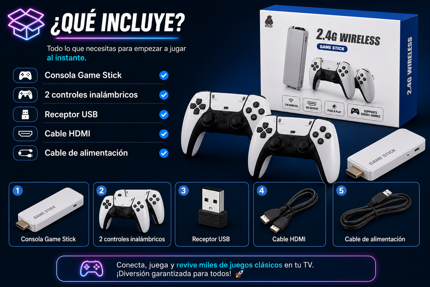 Consola Retro Inalámbrica| ORIGINAL