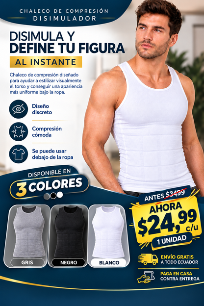 Chaleco De Compresion Disimulador