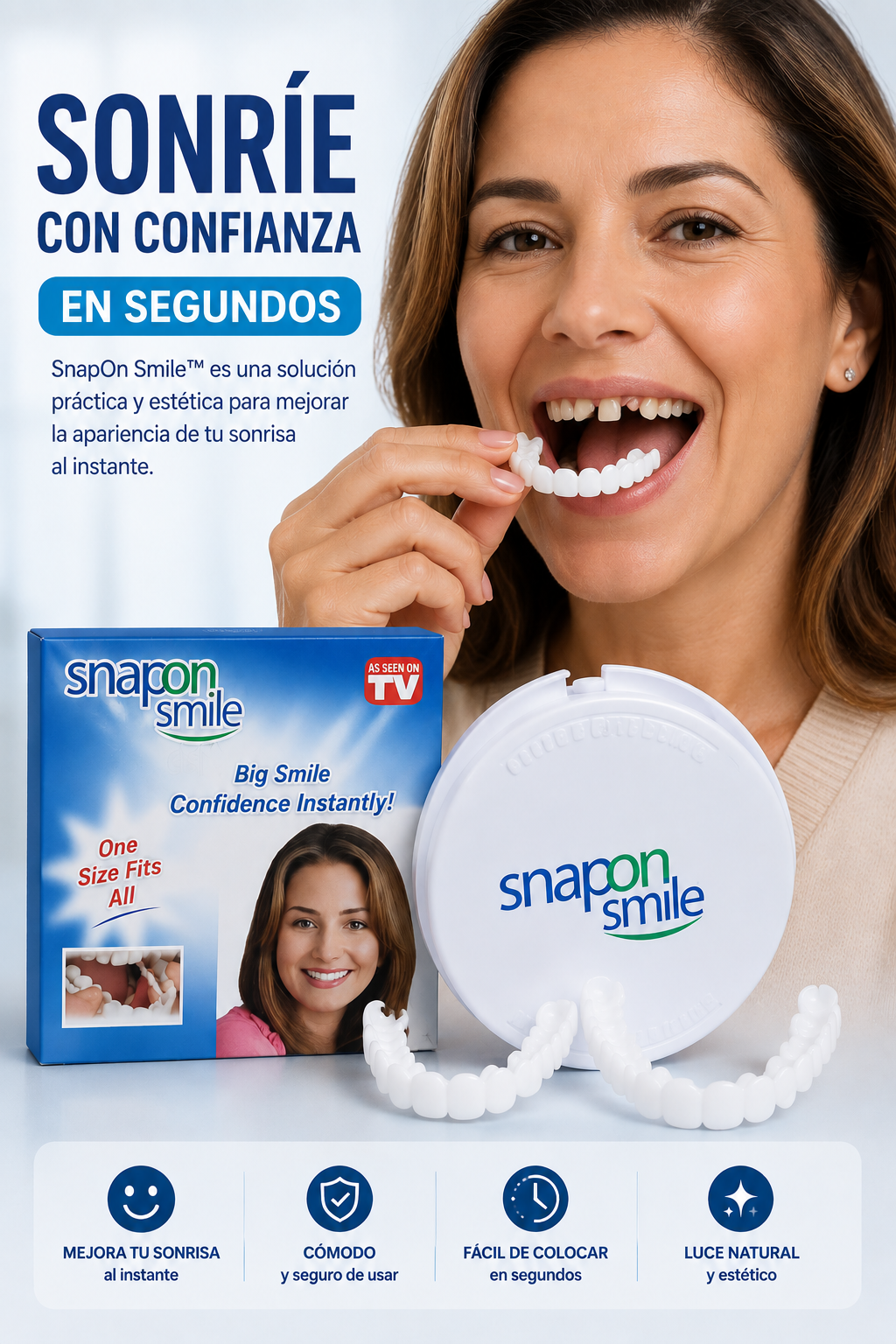 SNAPON SMILE| Carillas dentales 2 pares